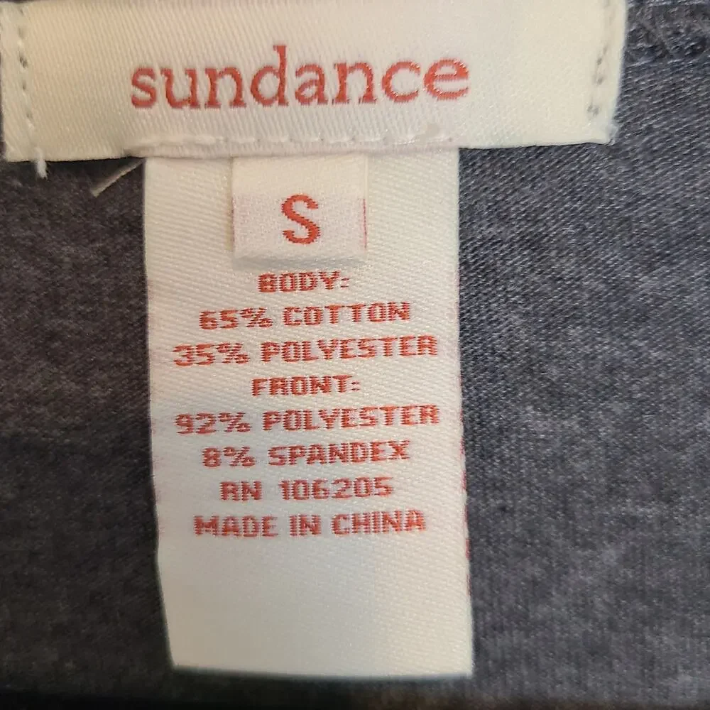 Sundance Womens Velvet Top Sz S Ruched Mixed Media Pullover Stretch Boho Hippie
